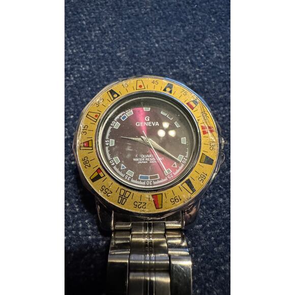 Geneva Wristwatch Water Resistant Japanese Movement